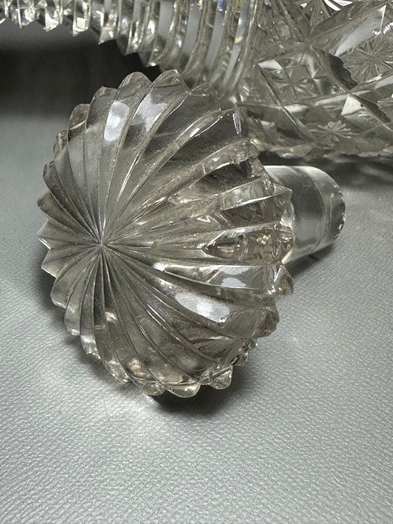 江戸切子　デキャンタ　江戸ガラス　桐箱