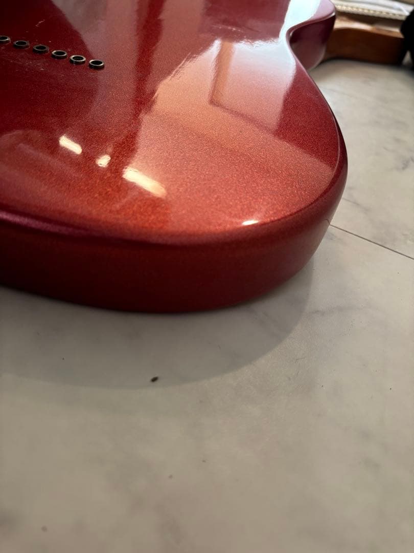 プレイテック Playtech テレキャスター タイプ エレキギター レッド 赤