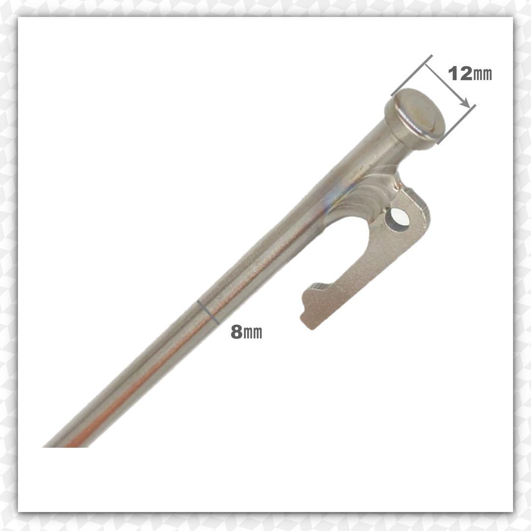 MOMIDORI ヘッド付きチタンペグ　夜光固定ロープ付き40cm 10本セット