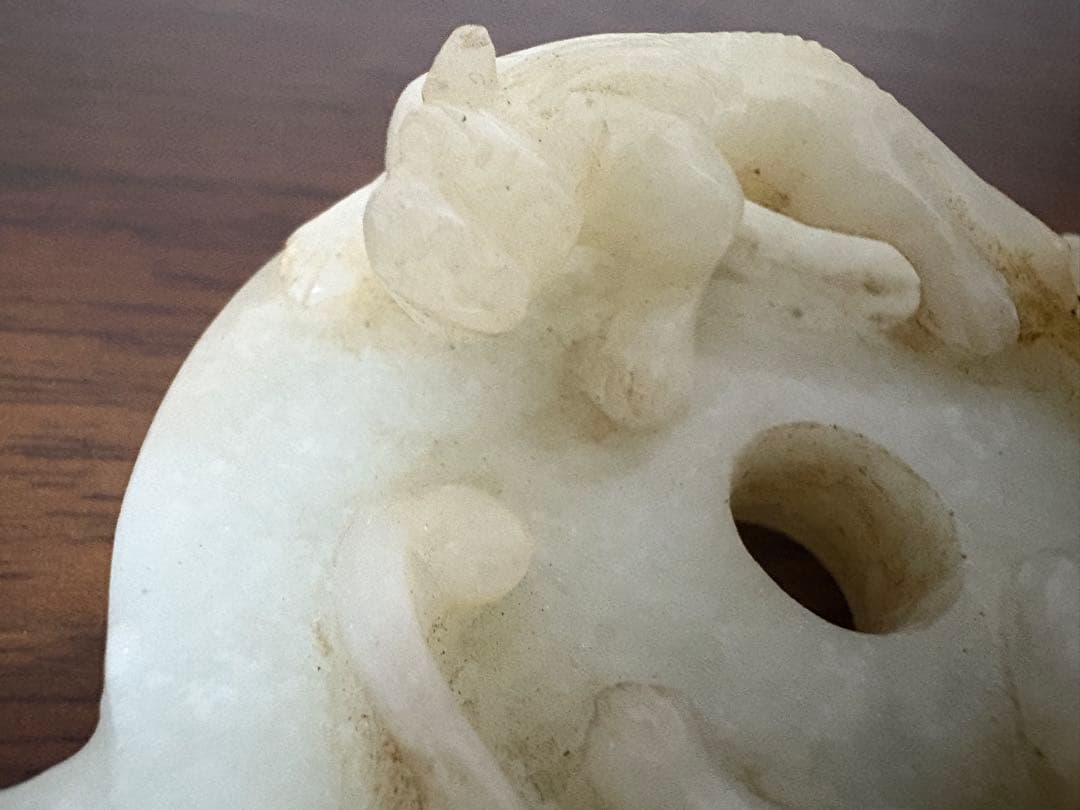 石？玉？の中国的置物　中国美術　10cm 111g