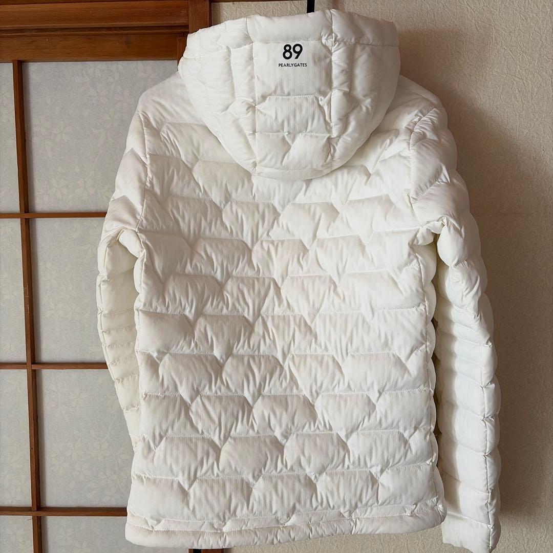 美品　パーリーゲイツ中綿ブルゾン　ダウン　レディース　白