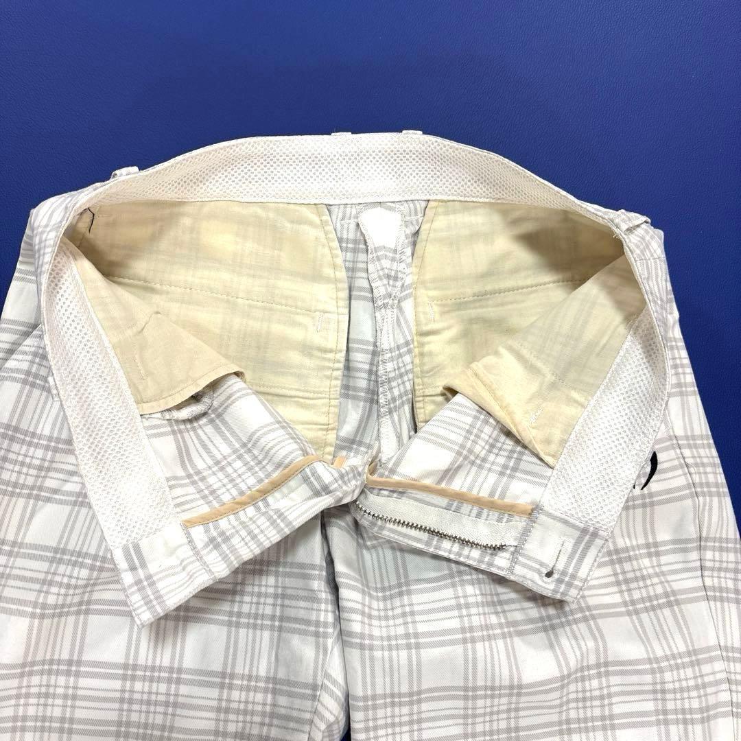 マスターバニーエディション　0/S ロングパンツ　ホワイト系　チェック柄