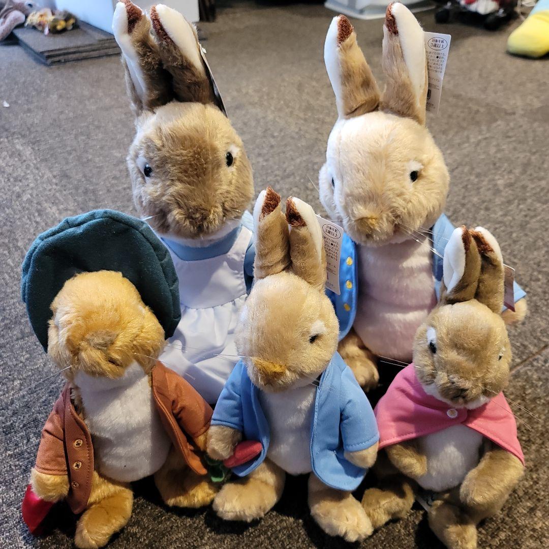 ピーターラビットぬいぐるみ５体セット