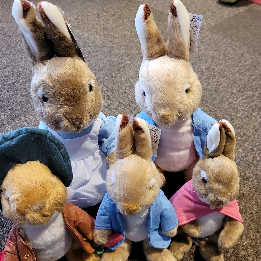 ピーターラビットぬいぐるみ５体セット