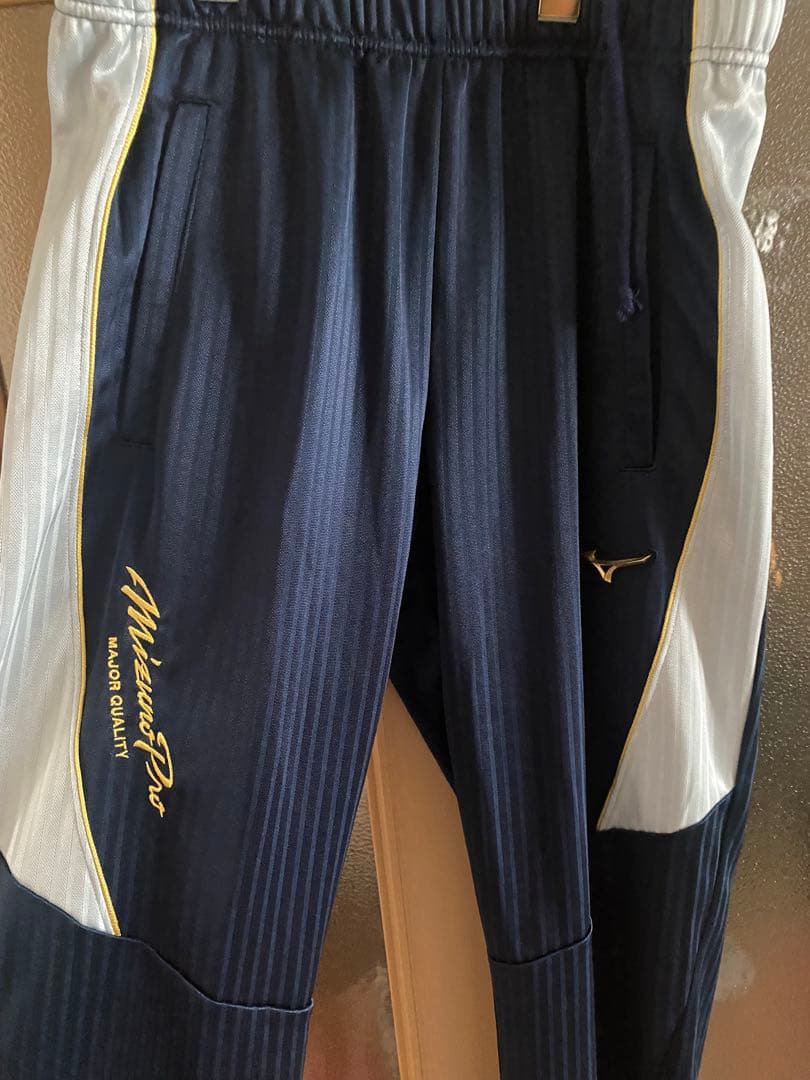 Mizuno Proジャージ上下セット M ネイビー/ホワイト　未着用美品