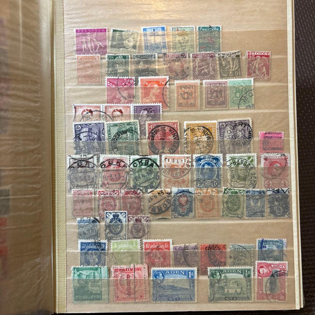 海外切手　使用済切手　まとめ　コレクションブック　20ページ