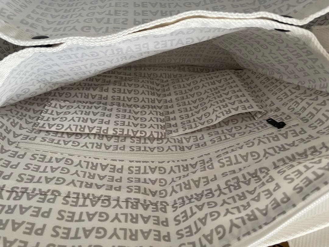 PEARLY GATES ホワイトトートバッグ