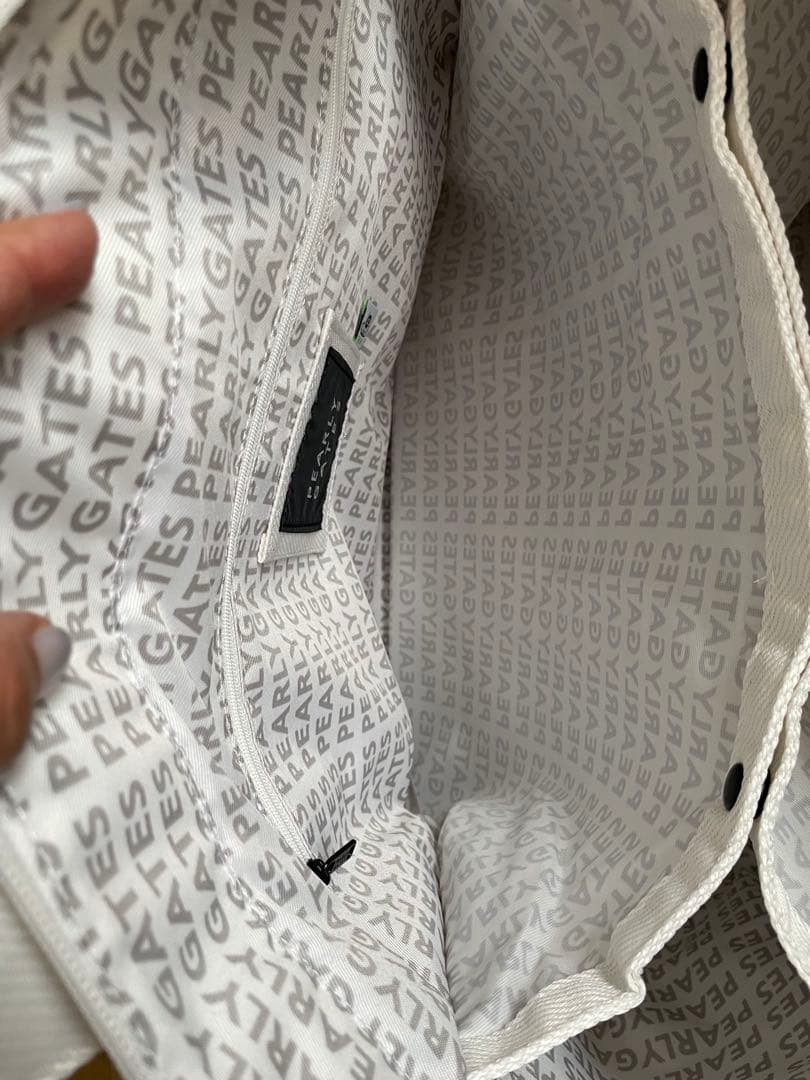 PEARLY GATES ホワイトトートバッグ