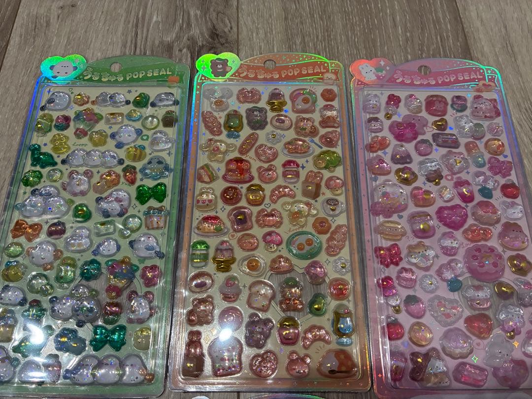 正規品 うるちゅるポップシール 全6種 オリジナル