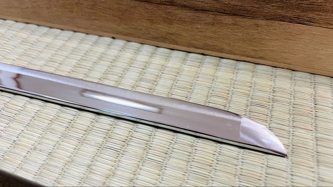 模造刀 座頭市 仕込杖 尾形刀剣 楕円古式鞘 箱付き 251110-3