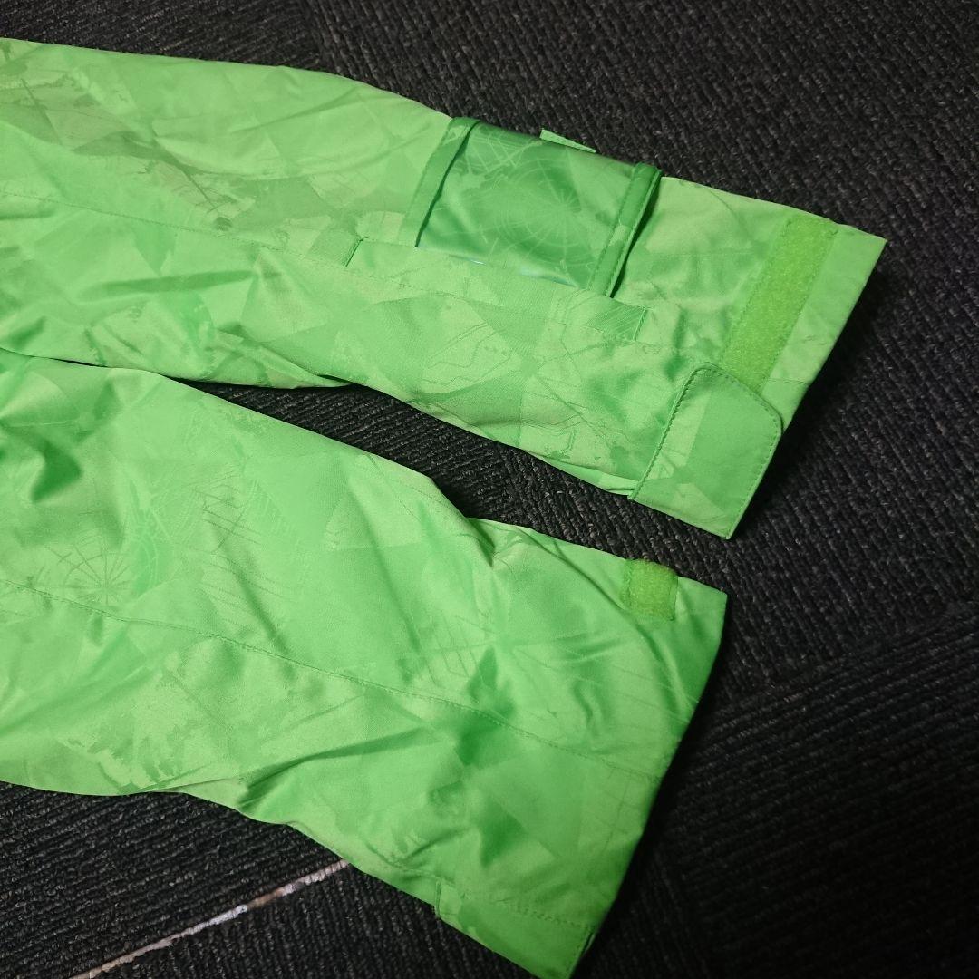 送料無料【Phenix】ライトグリーン×ネイビースキーウェア上下セットアップ M