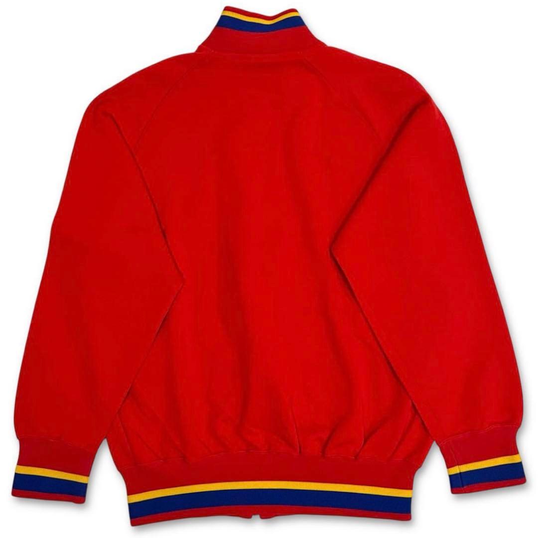 80s 日本製 ASICS アシックス セットアップ ジャージ 上下 赤