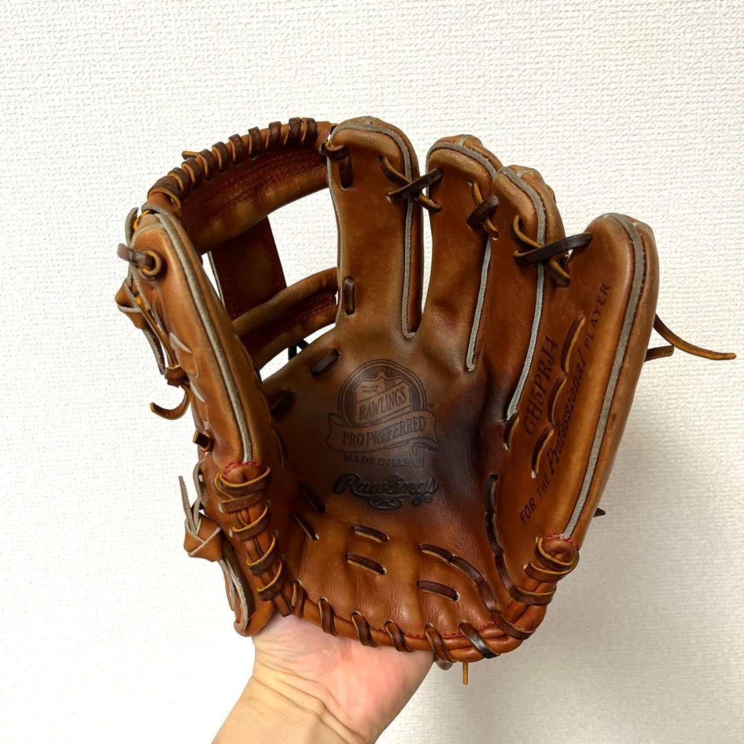 595 ローリングス 最高級 プロプリファード 型抜群 硬式 内野手用グローブ