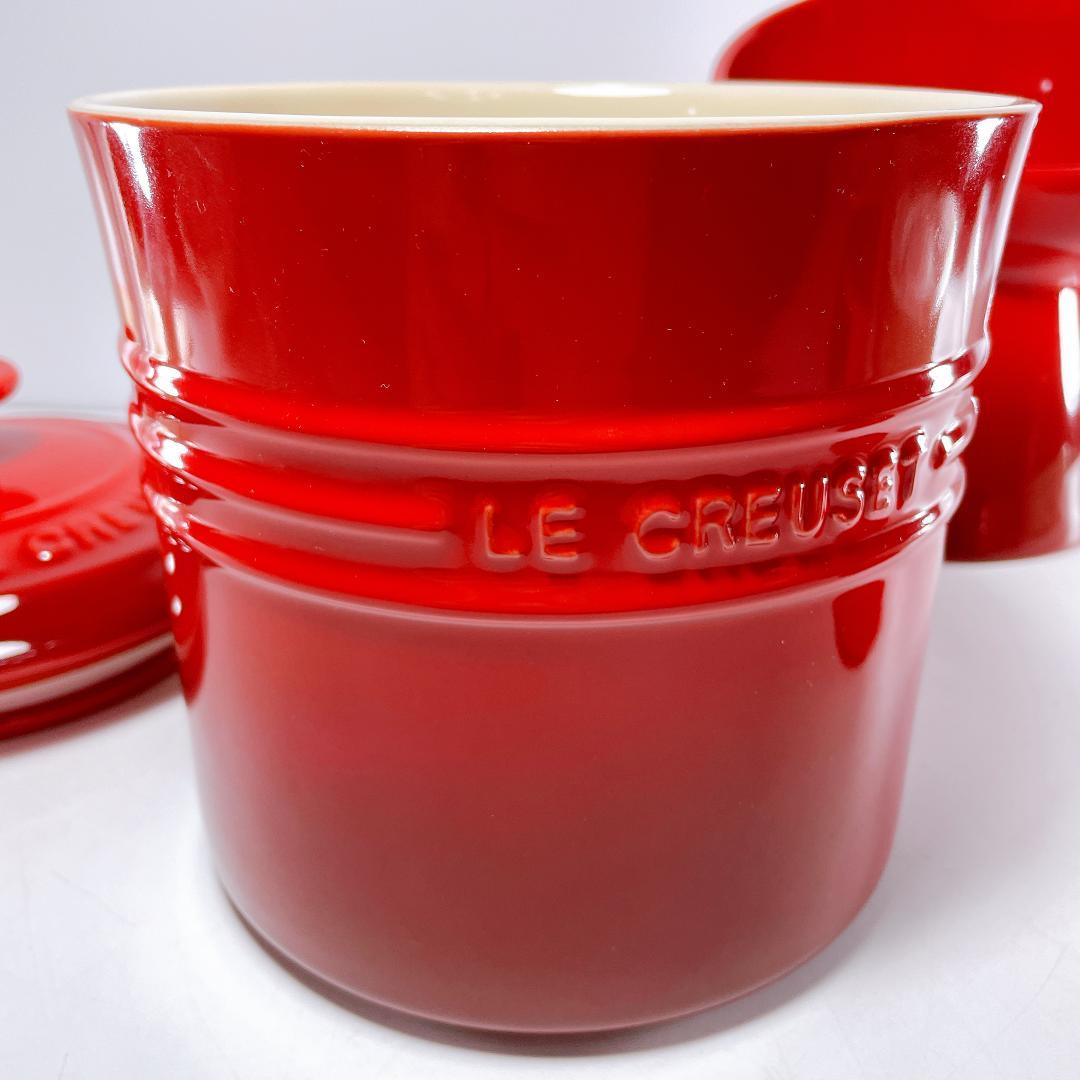 ル・クルーゼ ペットフード コンテナー スクープ ボウル付|3518|