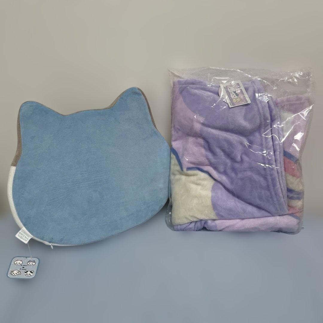 ちいかわ　ジンジャーマン　ぬいぐるみ　ブランケット　低反発クッション