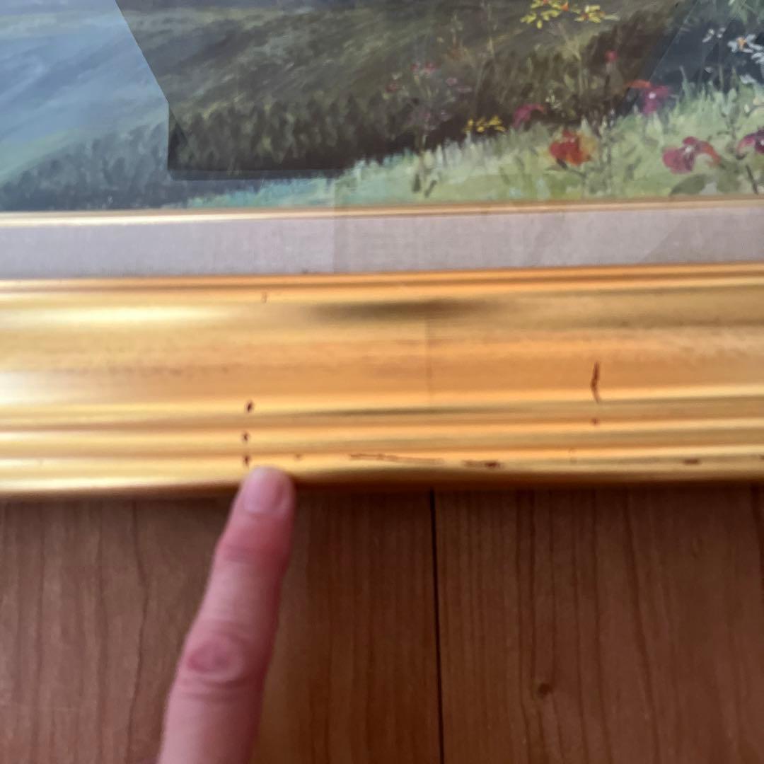 絵画　武藤松枝　野辺山にて