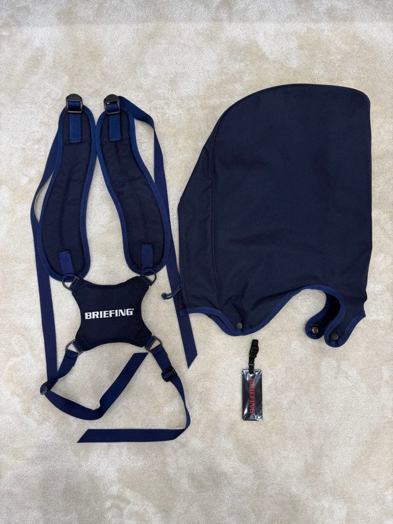 ゴルフBRIEFING CR-4キャディバッグ軽量スタンド式ネイビー