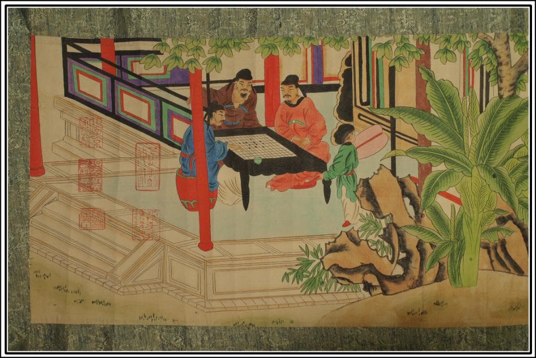 骨董市仕入れ品　中国北宋時代の掛軸　激安骨董品　肉筆保証 BD378A8-2