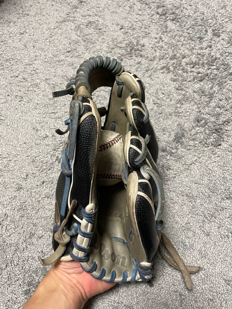 Wilson 軟式グローブ ブラック/グレー