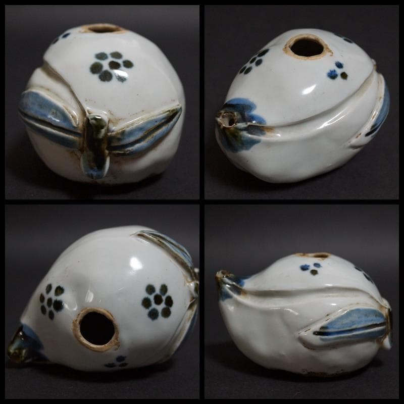 文房至宝 清大型古端渓硯(六石眼)重5.4kg 古玉筆/李朝水滴/古銅製梅文筆置