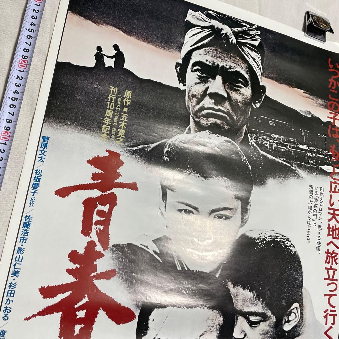 青春の門 映画ポスター 松坂慶子　菅原文太　若山富三郎　山崎ハコ　深作欣二