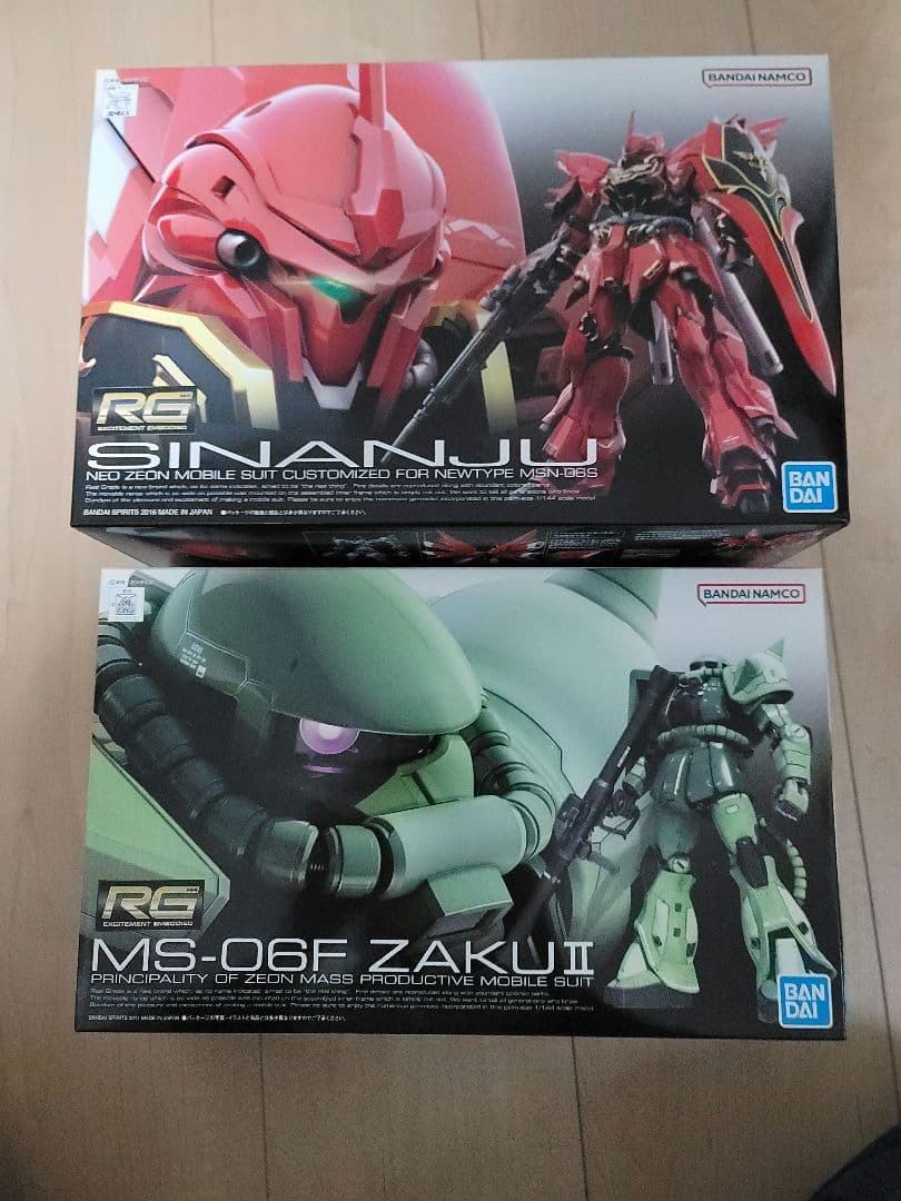 RG SINANJU & MS-06F ZAKU II セット