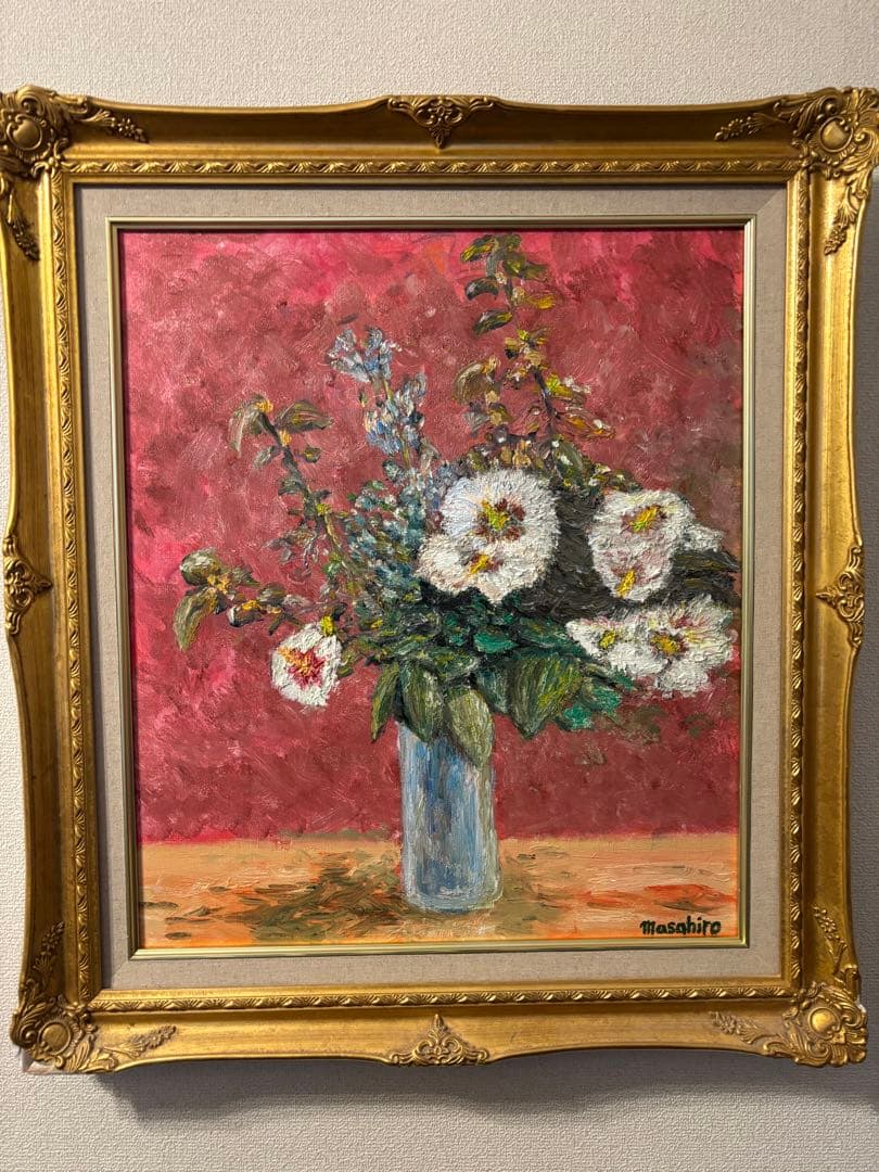 花々の主張　油彩画