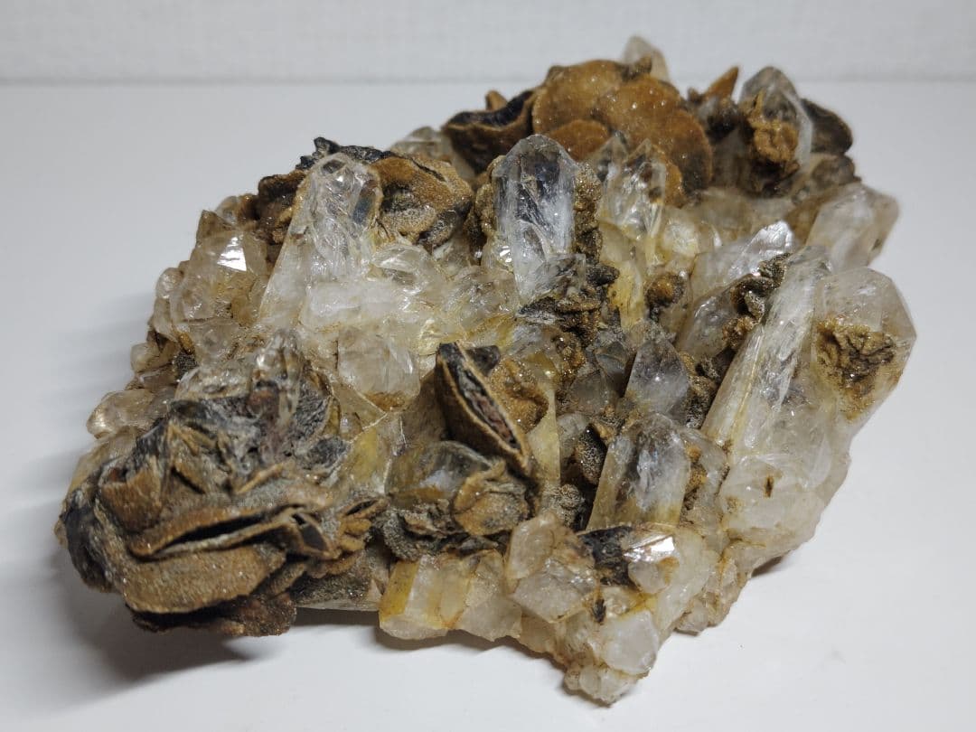 水晶 1.6kg シデライト クォーツ 原石 鑑賞石 自然石 誕生石 鉱物 水石