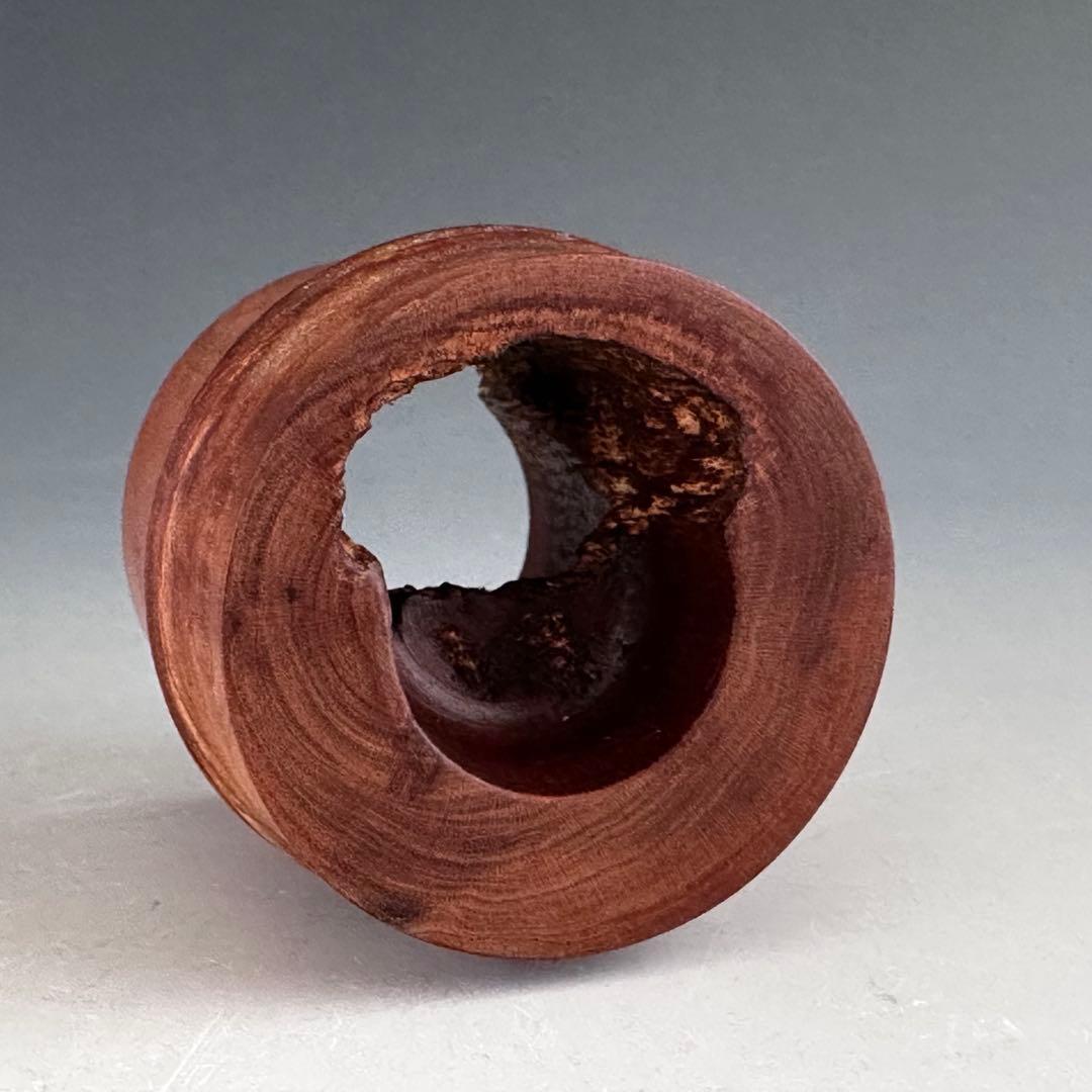 茶道具　紅梅　古木　竹節形　蓋置　薮内流　猗々斎　竹風紹智　宗榮作　茶事　茶会