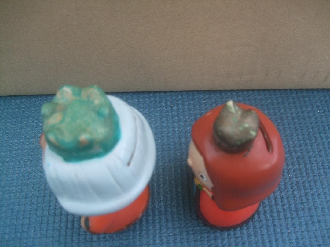 サモン★王様＆お妃さま★ ソフビ人形 ★貯金箱 ★2体セット