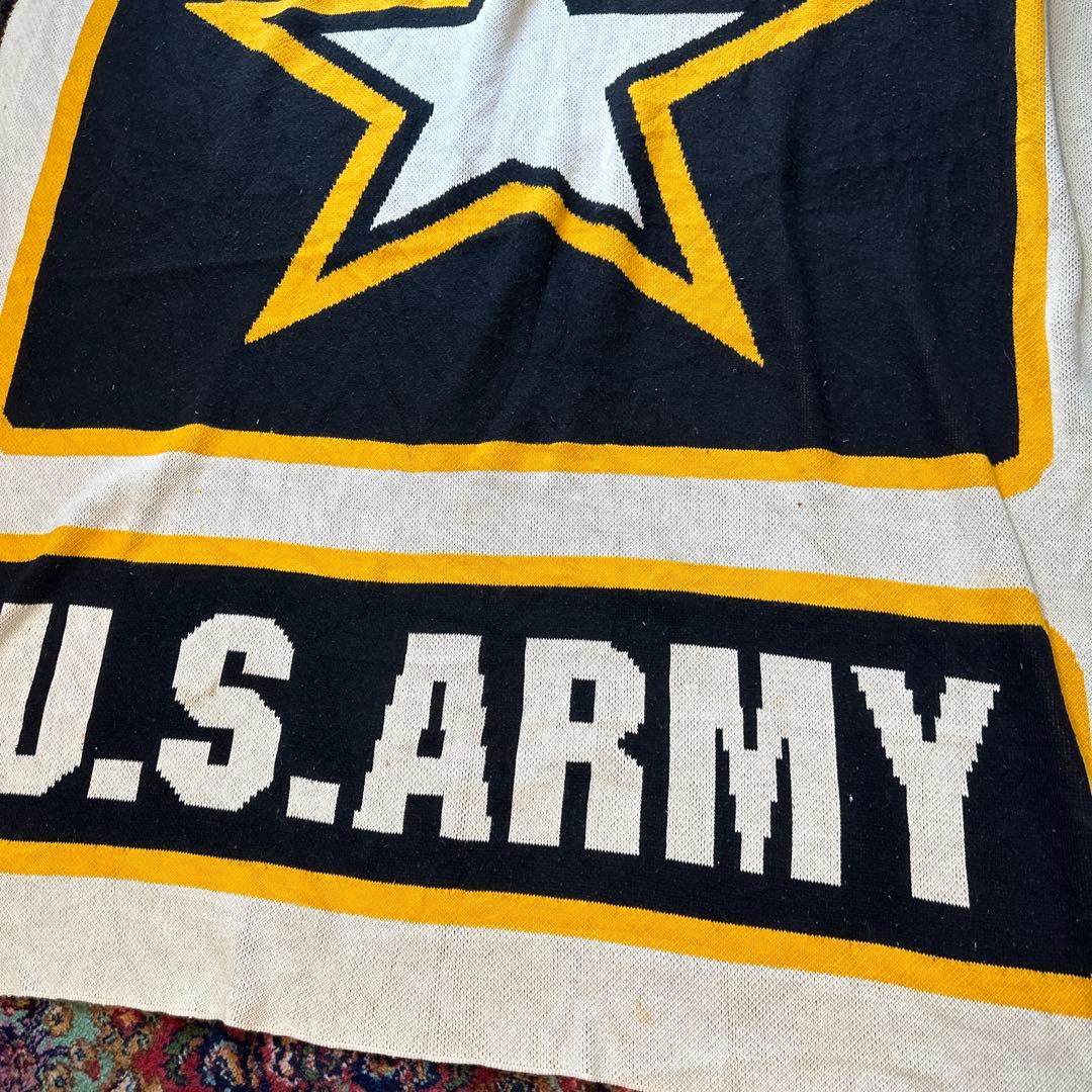 希少　アメリカ製　US ARMY 星ロゴ ビックサイズ 軍物 ブランケット