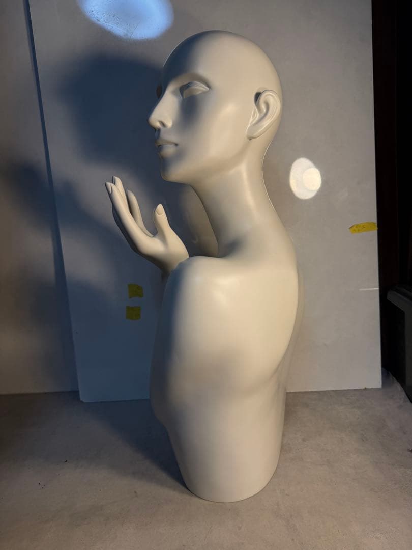 業務用 FRP製 レディース 上半身マネキン トルソー 白