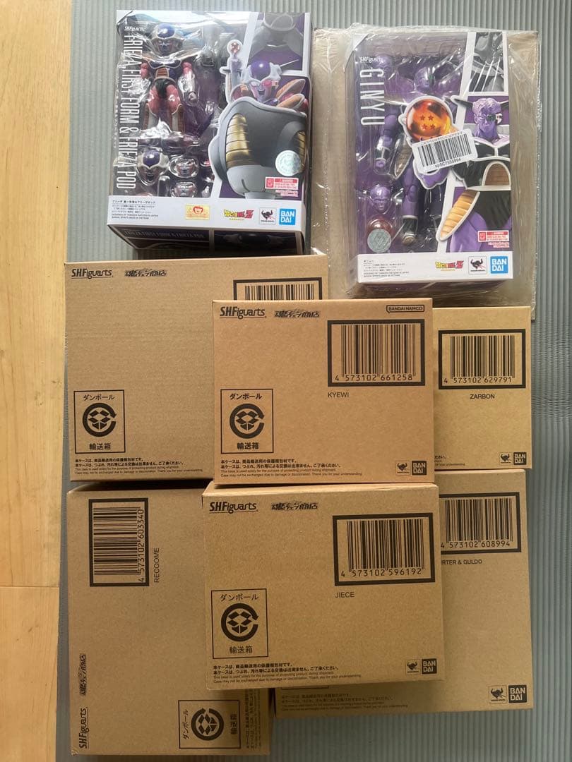 未開封 S.H.フィギュアーツ フリーザ ギニュー キュイ ドドリア ザーボン他