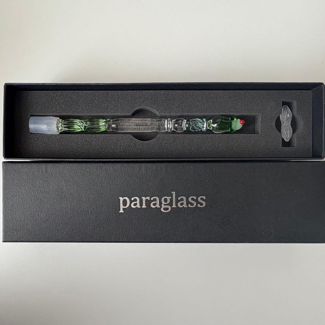 paraglass 恋するガラスペン クリームソーダ グリーンガラスペン 緑