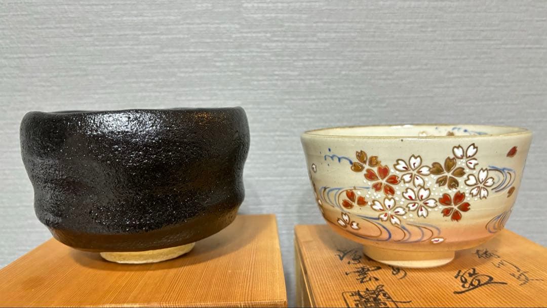 桂窯 造 黒天目茶碗 茶器 茶道具 抹茶碗 黒楽