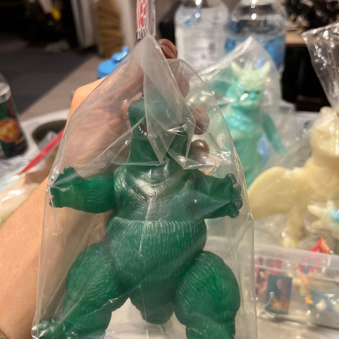 ワンフェス限定 スズキンゴジ クリアグリーン成型 サンガッツ本舗 ゴジラ ソフビ