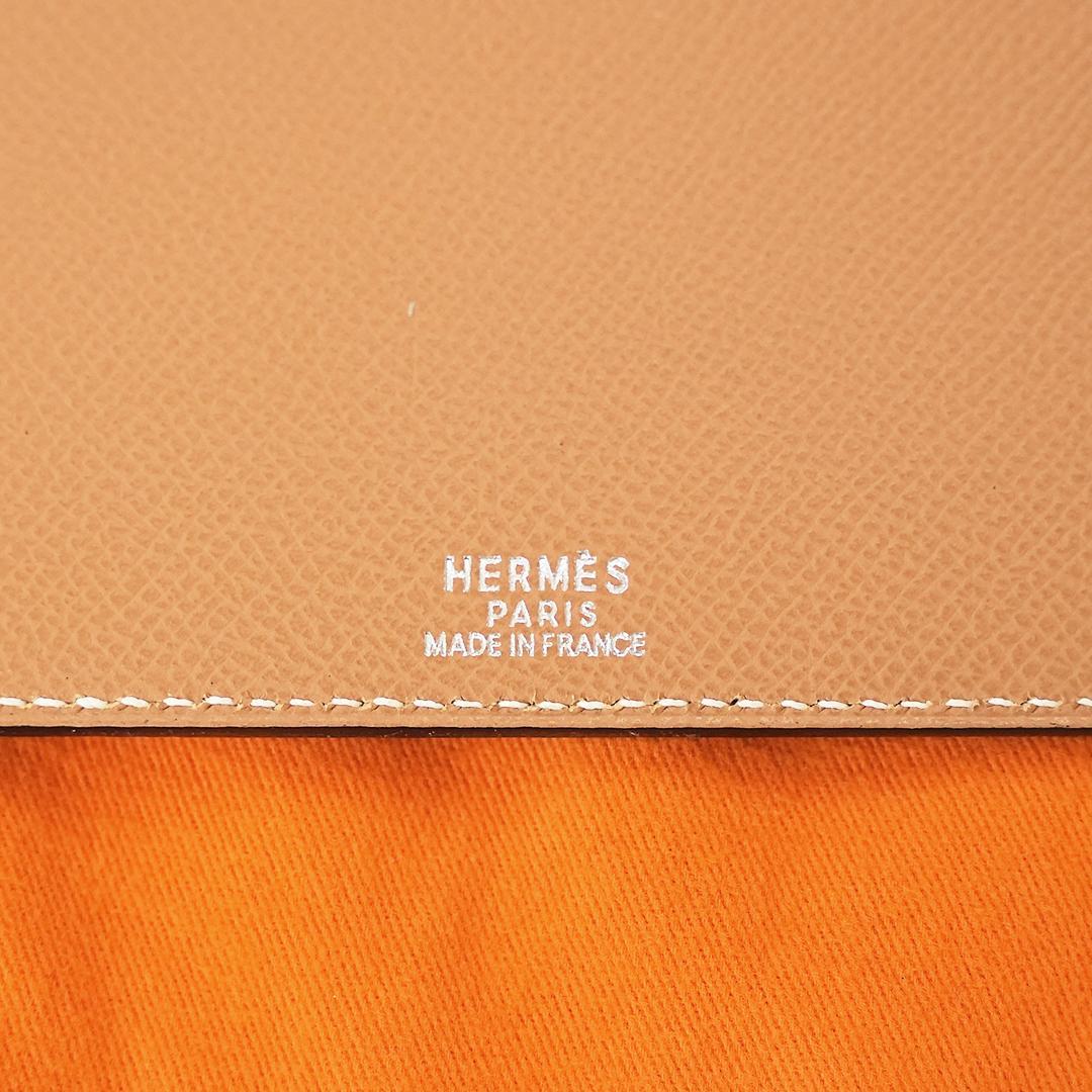 希少　美品　保存袋付き　 エルメス A4　ノートカバー　バイカラー　アジェンダ