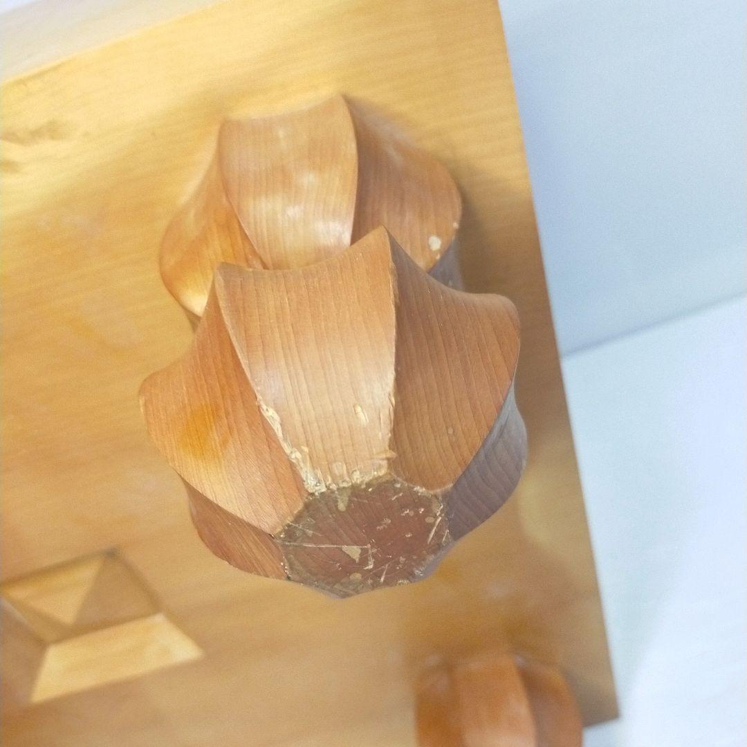 【至福の一局】囲碁盤 足付 木製 4寸 厚12.5cm 美木目 ヘソ有 本格派