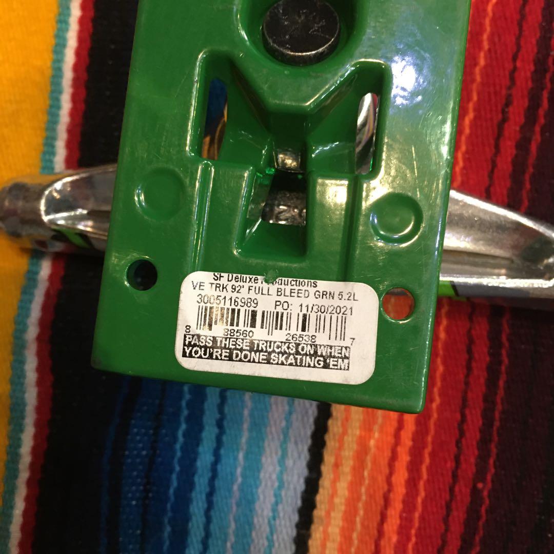 ventureベンチャー　スケートトラック　グリーンベース5.2HI