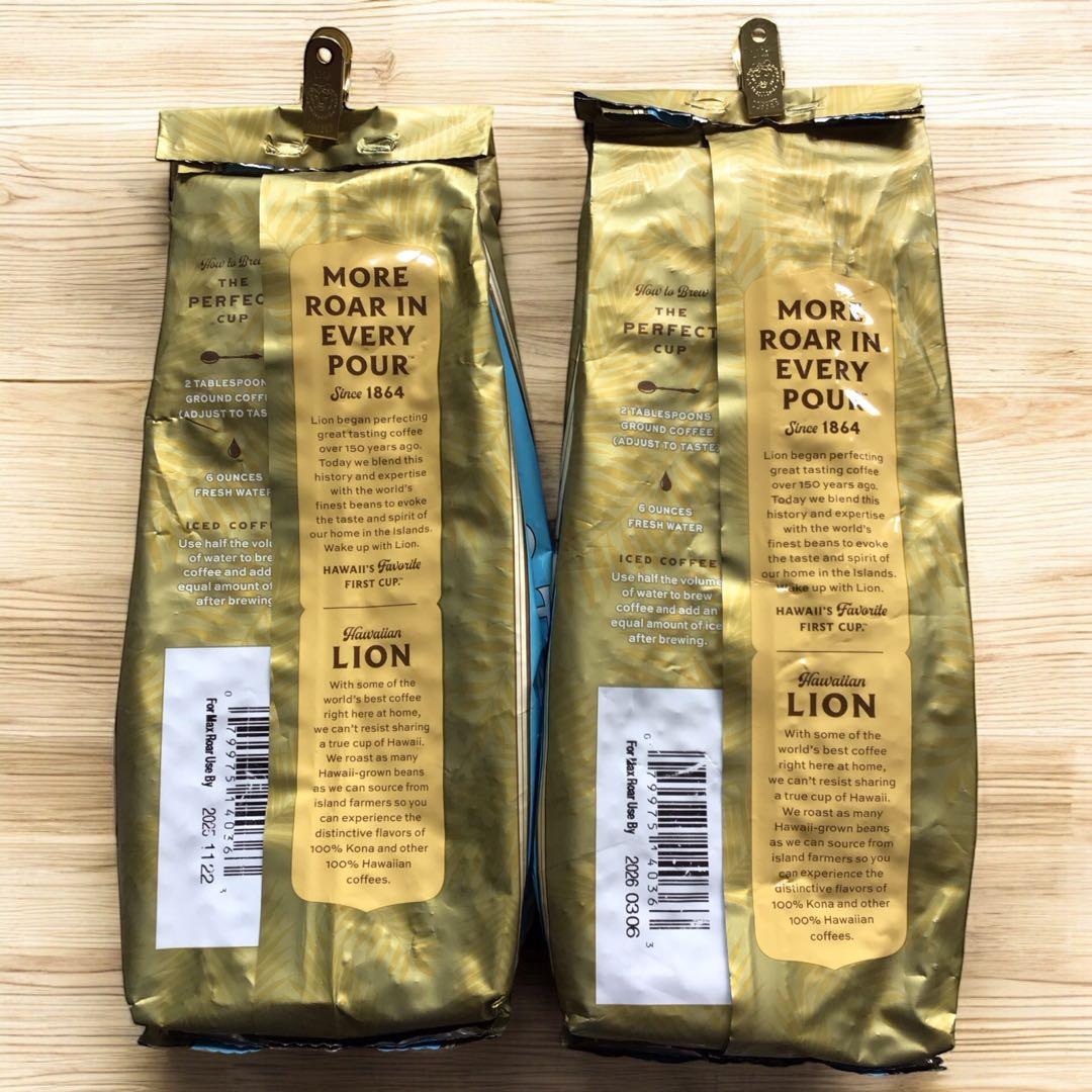 よっちゃん　新品　Lion Coffee Kona 100%(豆) 2袋