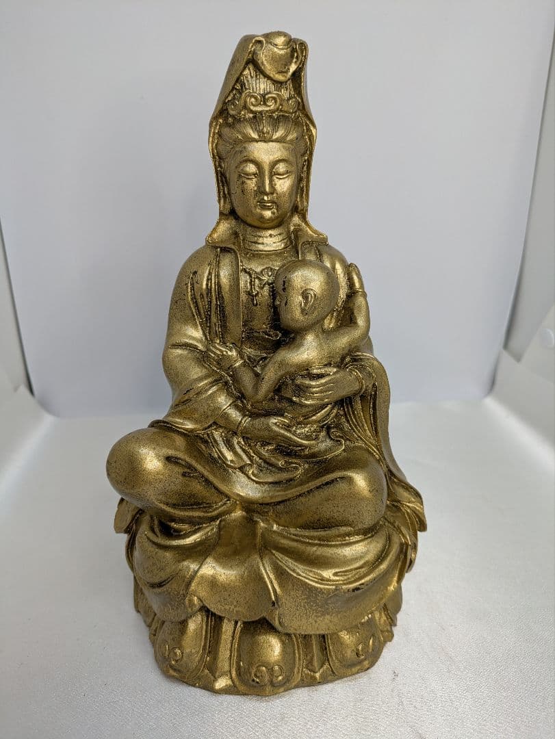 ☆b578、観音菩薩 装飾品 仏像 彫刻 禅 庭園 彫像