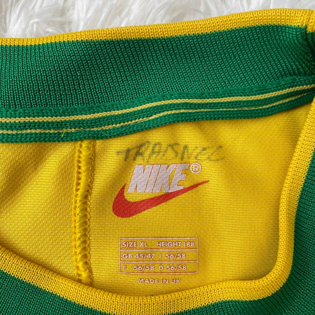 【ナイキ】　ブラジル代表　ロナウド　98フランスW杯　当時物　イギリス製　XL