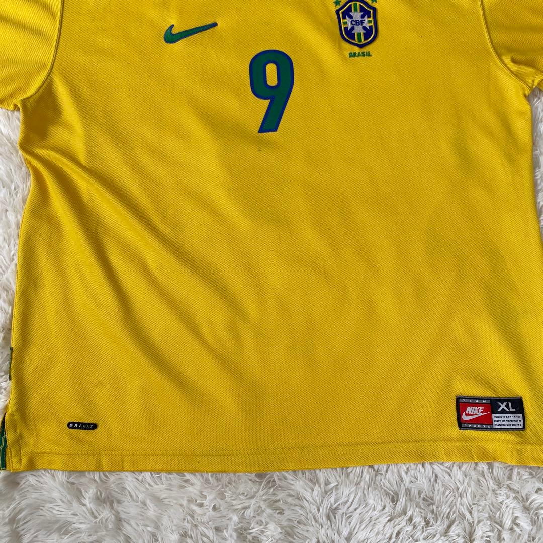 【ナイキ】　ブラジル代表　ロナウド　98フランスW杯　当時物　イギリス製　XL