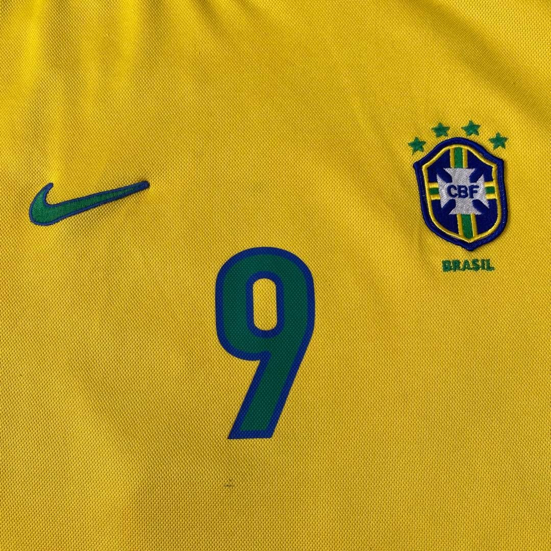 【ナイキ】　ブラジル代表　ロナウド　98フランスW杯　当時物　イギリス製　XL