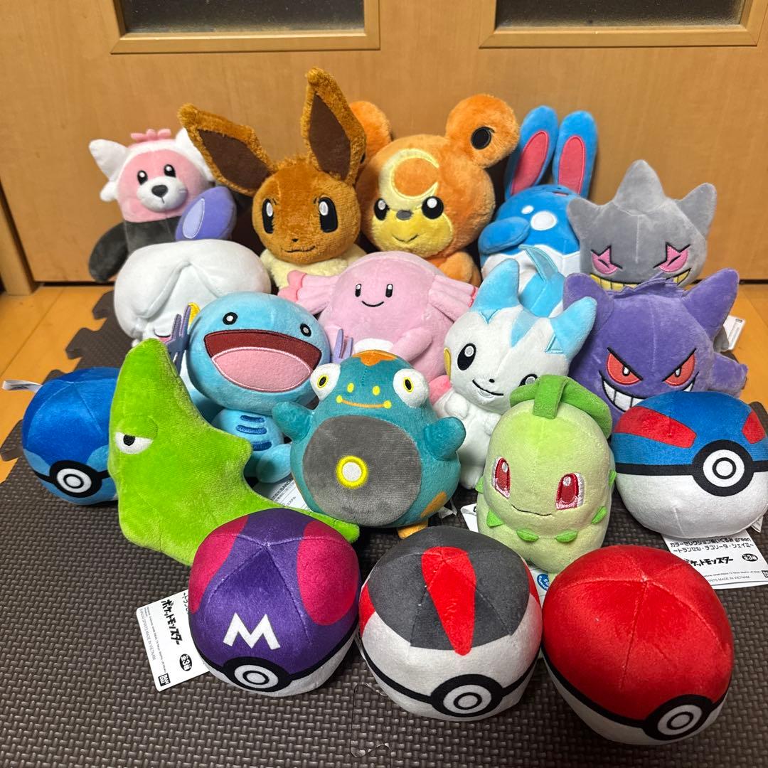 【新品】ポケモン　ぬいぐるみ　まとめ売り　18体