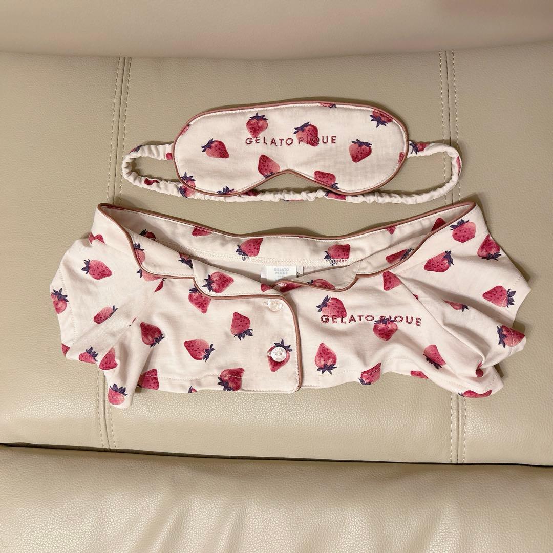 LOVOT ジェラピケ パジャマ＆アイマスクセット ストロベリー