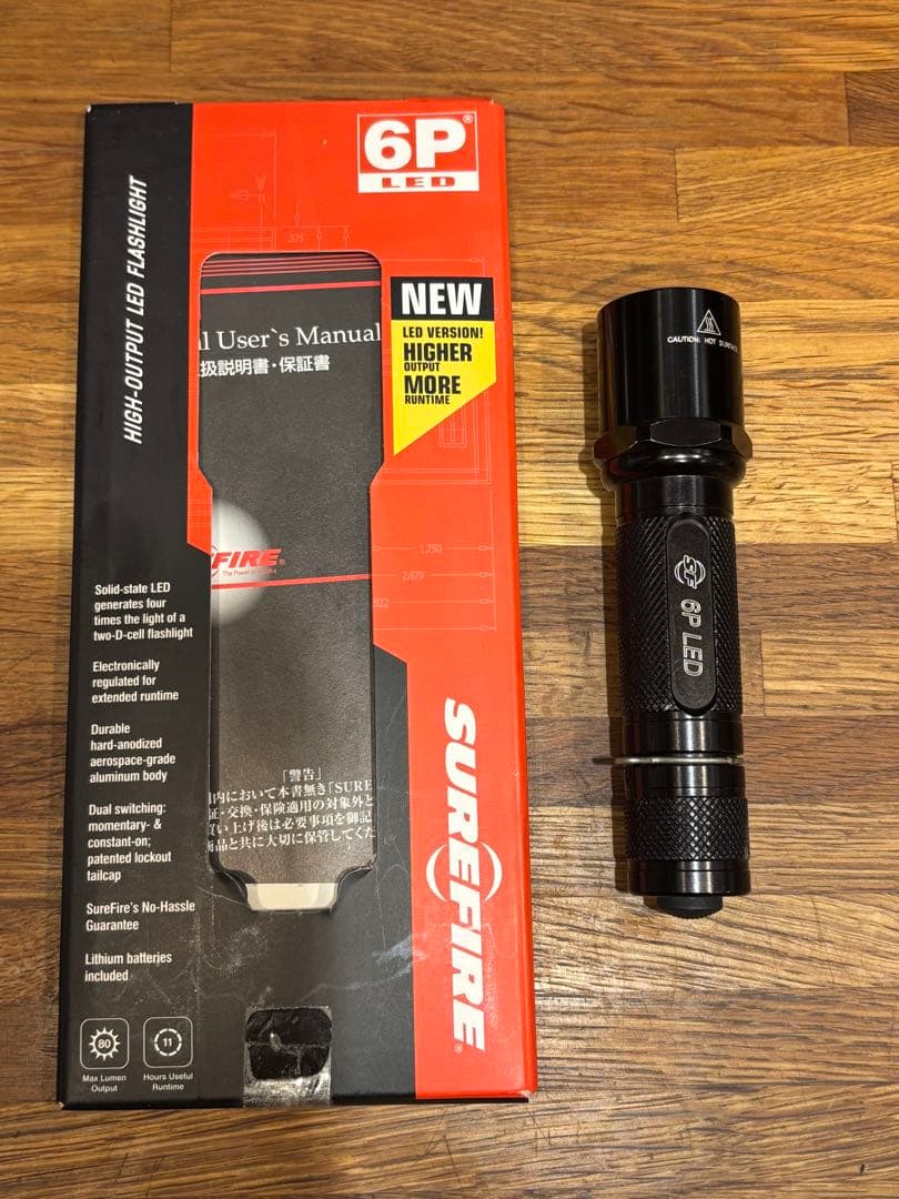 surefire 6P LED 稼働品