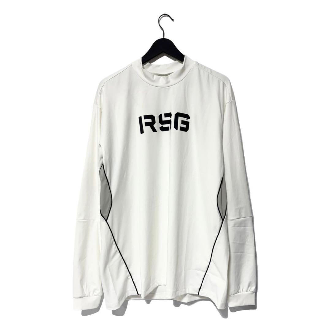 ラッセルノ ゴルフ ビッグルチャ グラフィック L/S モックネック ホワイト7