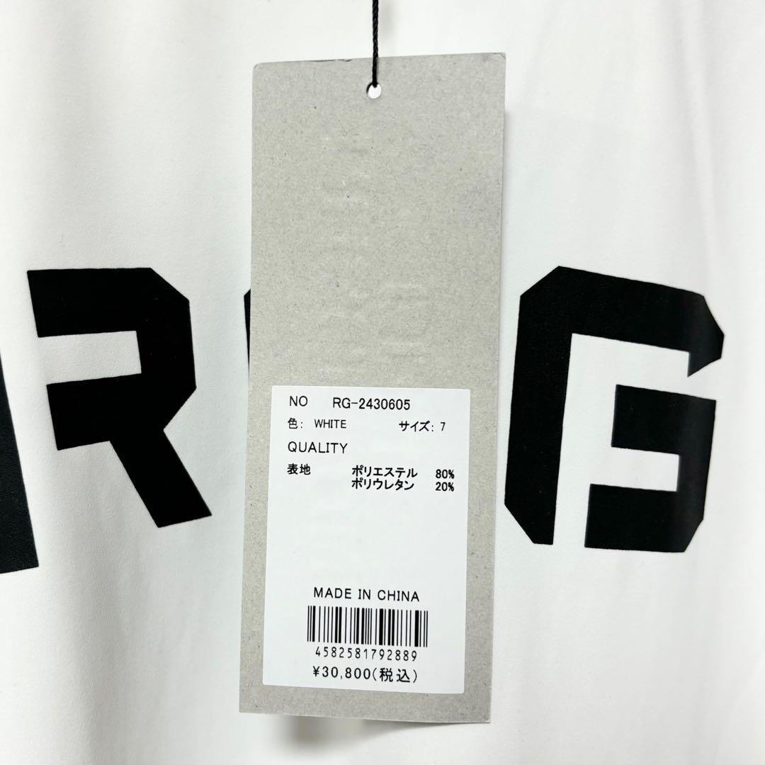 ラッセルノ ゴルフ ビッグルチャ グラフィック L/S モックネック ホワイト7