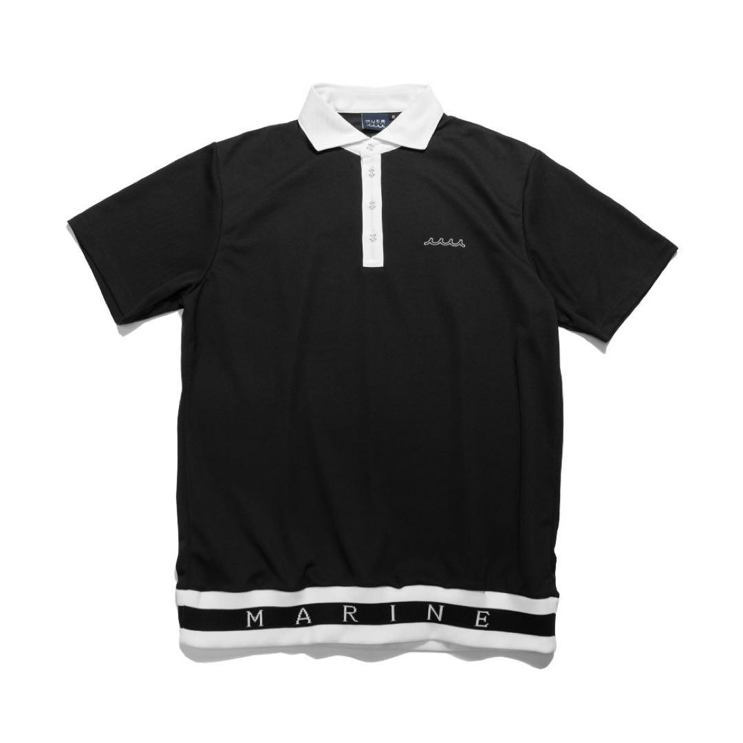 完売品 ムータマリンゴルフ ヘムリブ ポロシャツ (バイカラー)